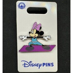 Disneyland Disney Parks Minnie Mouse Yoga Mat 2024 Open Edition Pin